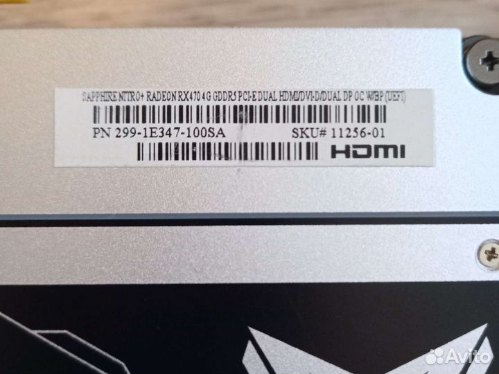 Видеокарта Sapphire Nitro+Radeon RX470 4 G