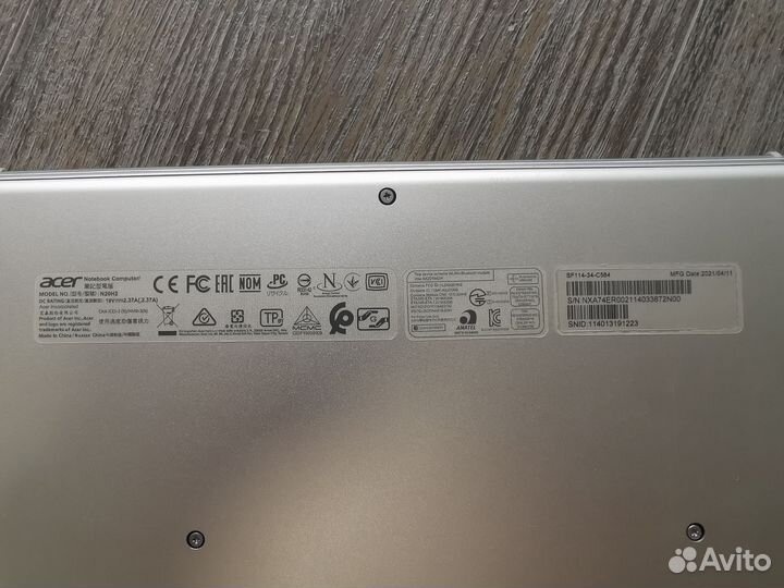 Ноутбук Acer swift 1. На запчасти