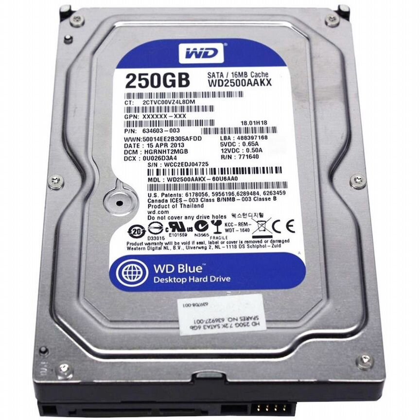 [410411-001] Жесткий Диск Hp 250gb Sata2 3,5" Hdd 410411-001