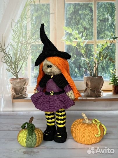 Вязаные игрушки Хэллоуин