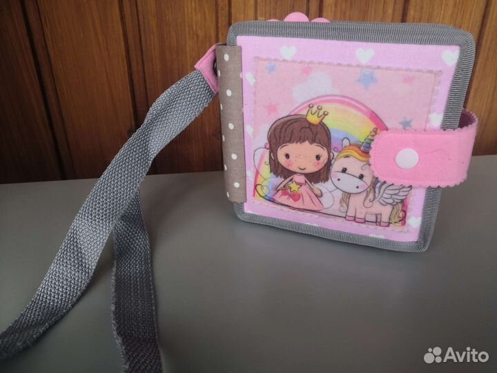 Фетровая книжка игрушка бизиборд