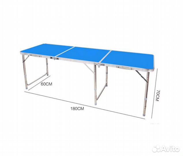 Стол раскладной 180*70*60