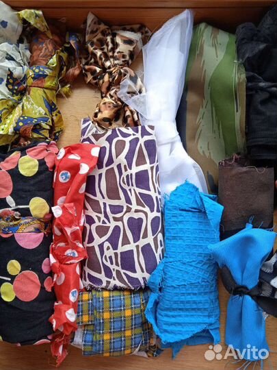 Для пэчворка пакет тканей+отрез+платье трикотаж