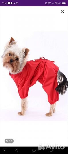 Дождевик для собак (комбинезон)