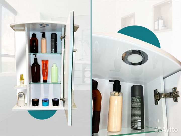 Зеркальный шкаф в ванну