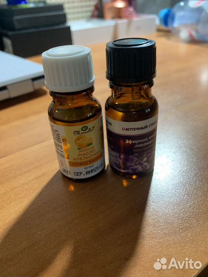 Эфирные масла апельсин и лаванда