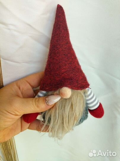 Гном новогоднее украшение на елку(игрушки на ёлку)