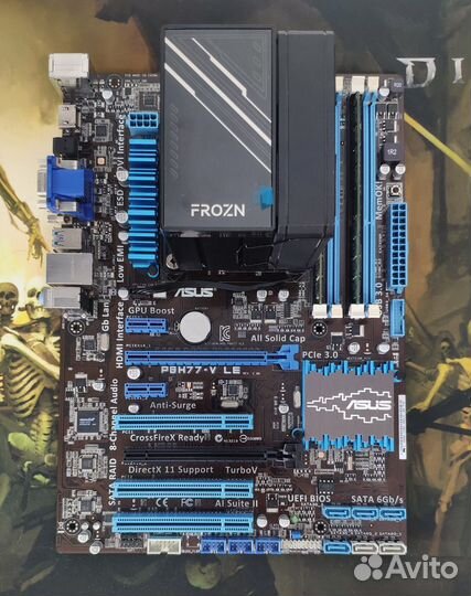 Intel core i7 3770 + asus P8H77-V LE + new кулер