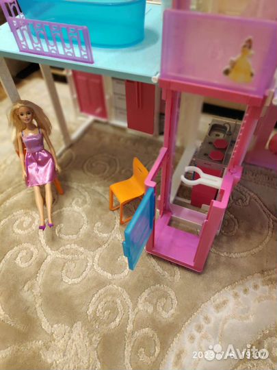Barbie DLY32 Двухэтажный кукольный домик, лифт