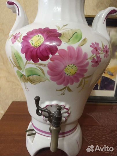 Самовар электр.фарфор, СССР