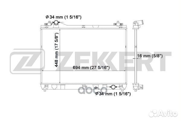 Радиатор охл. дв. Suzuki Grand Vitara (JT TE