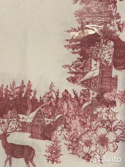 Новогодний декор HM home (пробка, ложки с оленями)