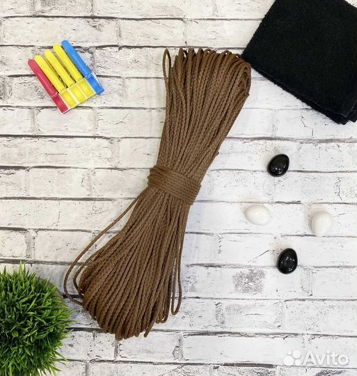 Шнур полипропиленовый 4мм 100м с сердечником шпт