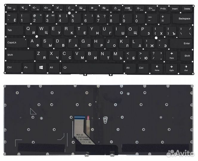 Клавиатура для Lenovo Yoga 5 pro Yoga 910 черная