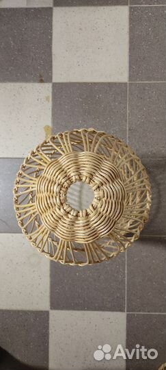 Абажур плетеный