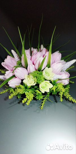 Букет из мыла тюльпаны