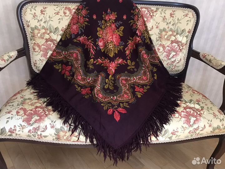 Павлово-Посадский платок шерсть