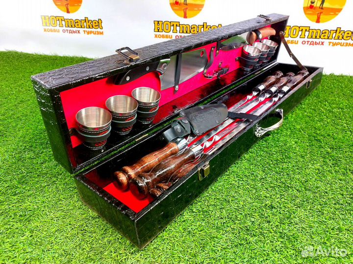 Набор шампуров подарочный