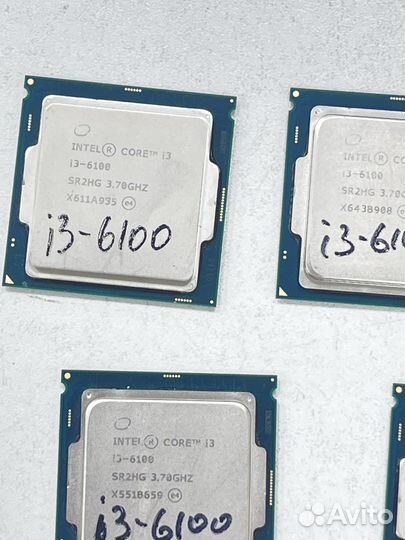 Процессор intel core i3 6100 3.70GHz