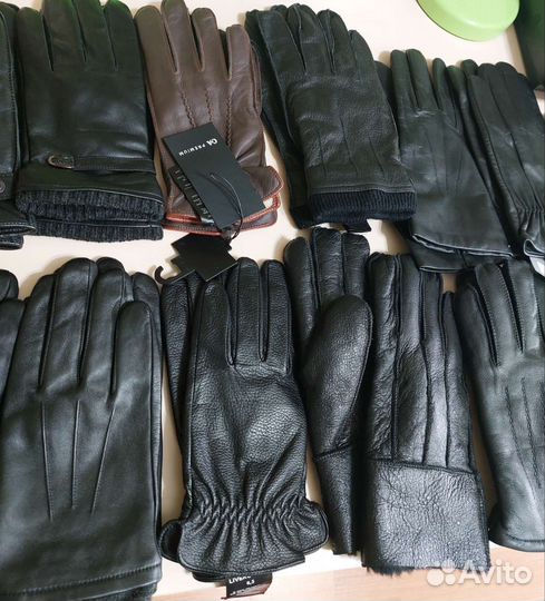 Мужские кожаные перчатки