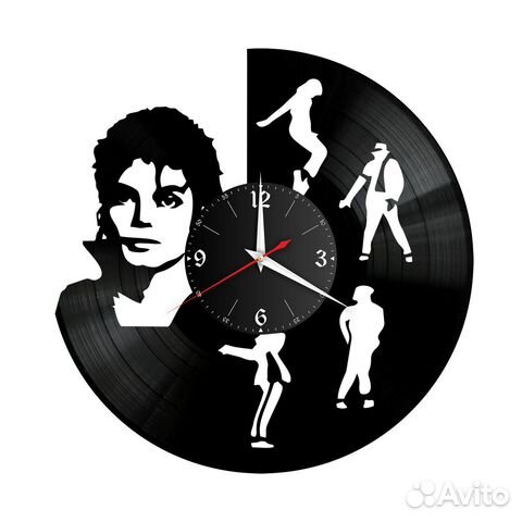 Часы настенные Майкл Джексон из винила, №2