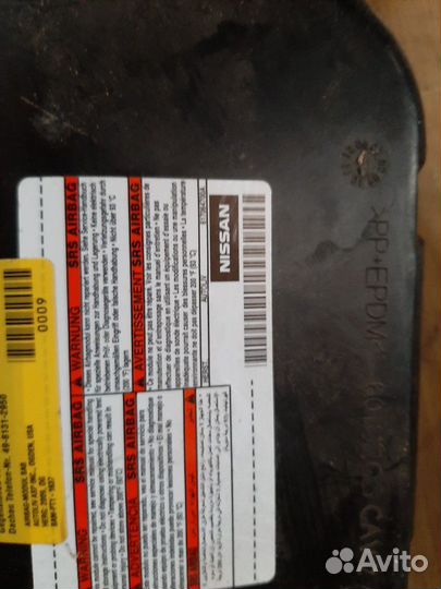 Ниссан тиида С11 шторки подушки безопасности