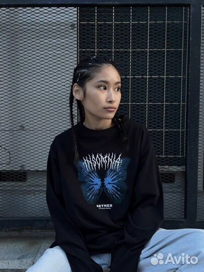 Лонгслив setner мужской, женский, оверсайз