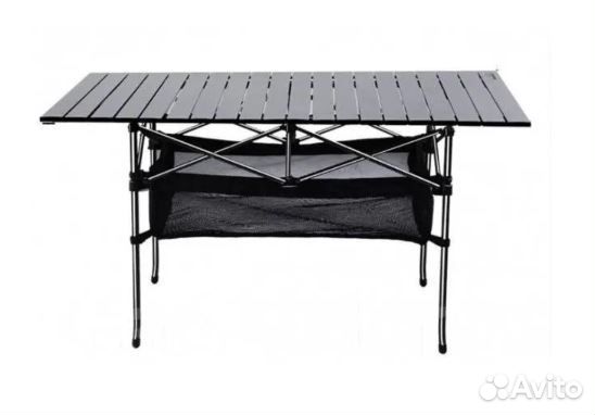 Стол складной реечный 120*65*65см с корзиной
