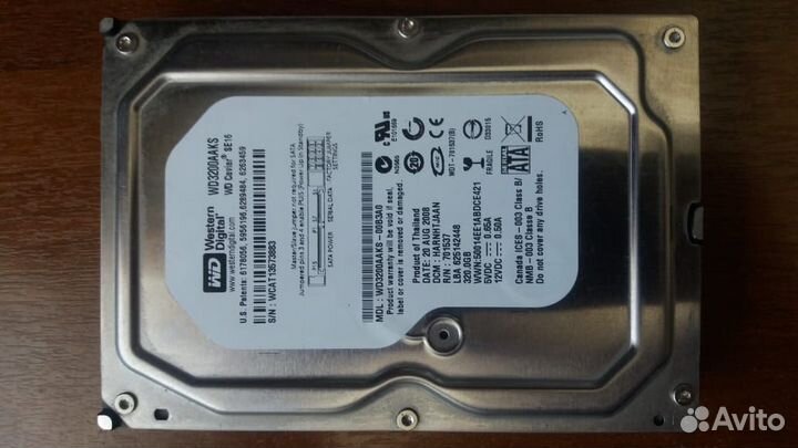 Продается жесткий диск WD