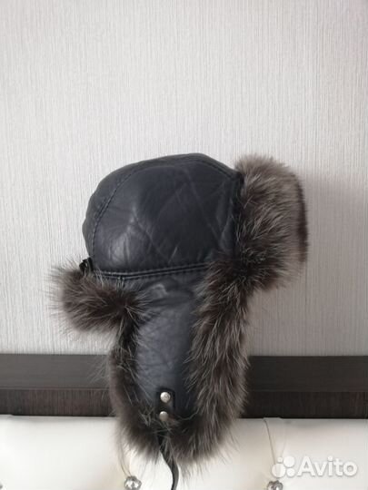 Шапка ушанка мужская натуральная