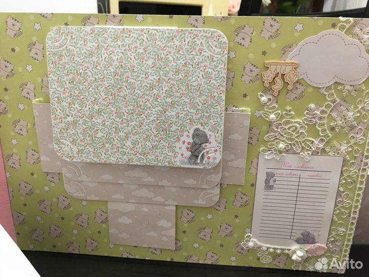 Фотоальбом для новорожденной ручной работы
