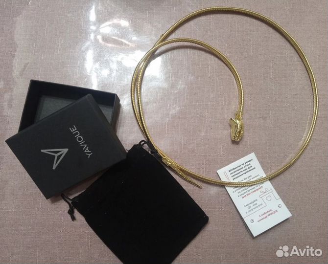 Колье трансформер змея браслет, украшение на шею