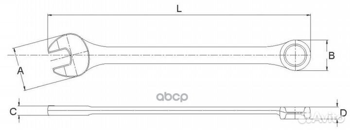 Ключ комбинированный 13мм awt-ers13 Licota