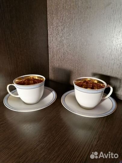 Чайная пара 60-х годов, винтаж, Чехословакия