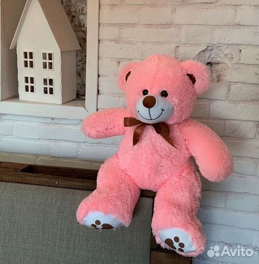 Плюшевый мишка игрушка розовый