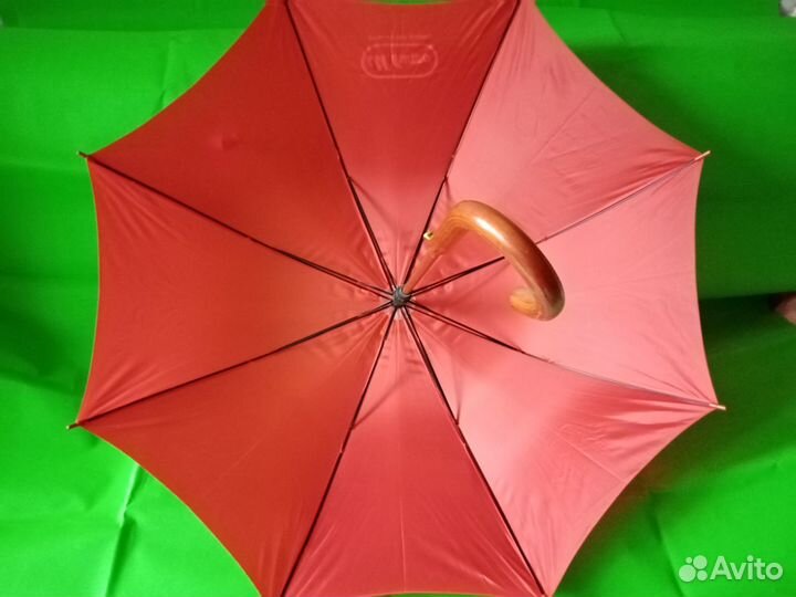 Зонт-трость женский красный