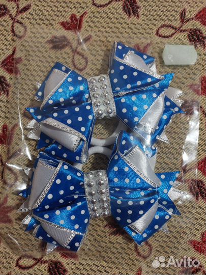 Резинки бантики ручной работы