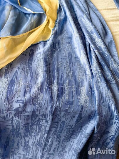 Шторы платные синие