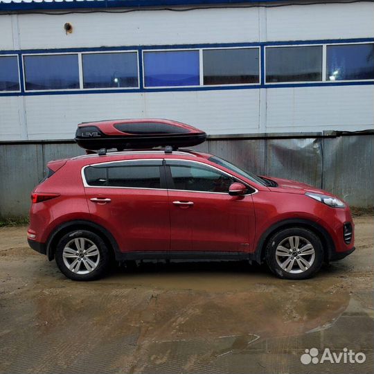 Автобокс двусторонний level 450 Касатка черно-крас