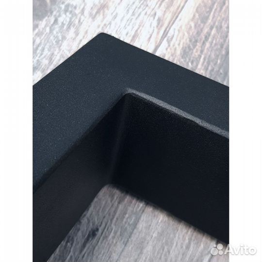 Подстолье опора для стола 750 450 40х20 треугольное металлическое барное черное Лофт