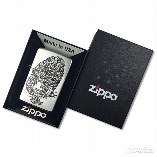 Зажигалка Zippo Леопард, новая