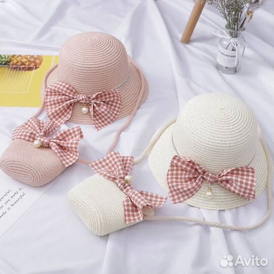 Комплект шляпка и сумочка для девочки