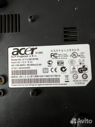 Проектор Acer x1260
