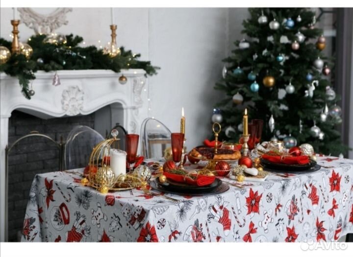 Скатерть новогодняя