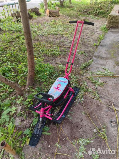 Снегокат детский с колесами Мобайл Принцесса