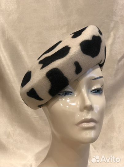 Шляпа леопардовая берет леопардовый