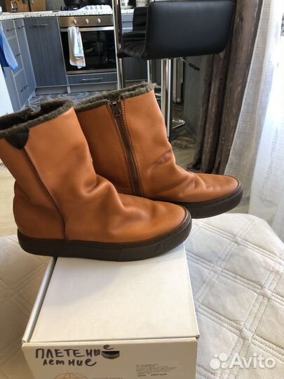 Сапоги женские натуральная кожа 37 размер