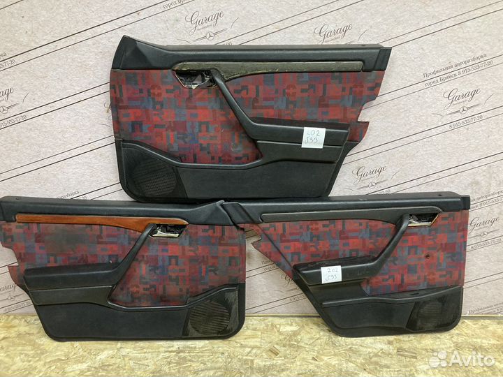 Дверные карты Mercedes w202