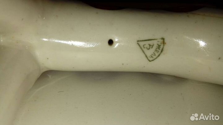 Старик и рыбка Гжель