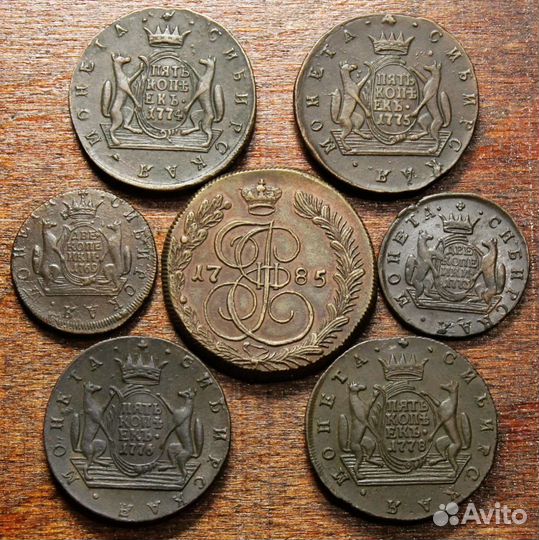 Сибирские монеты, кольцевики и другие пятаки